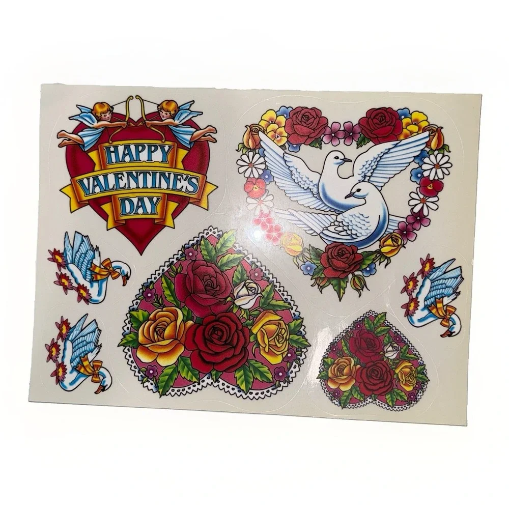 Vtg Super Signs Window Clings 12 Sheets NOS Christmas Halloween Holiday Decor